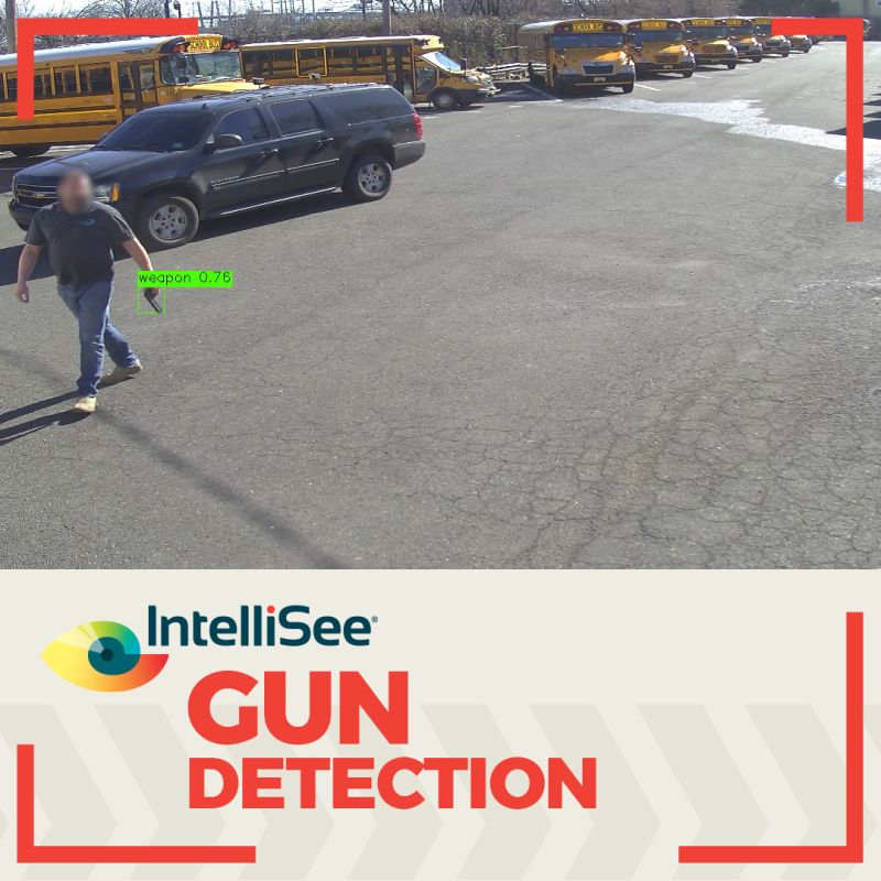 Gun in school parking lot with detectino